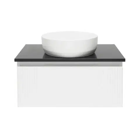 Kúpeľňový nábytok Kúpeľňová skrinka so žulovou doskou SAT Evolution 78x30x44, 8 cm biela mat SATEVO80WMZ SATEVO80WMZ