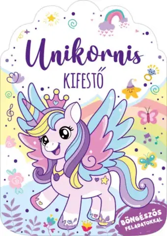 Pre deti a mládež - ostatné Unikornis - kifestő - Böngészős feladatokkal