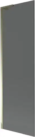 Sprchové dvere MEXEN/S - Next L vaňová zástena FIX 60 x 150, grafit, zlatá 895-060-000-03-40-50