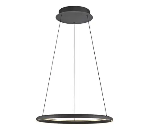 Svietidlá Schöner Wohnen 15570-18-LED stmievateľné závesné svietidlo na lanku QUILLO LED/36W/230V priemer 60 cm čierne 15570-18