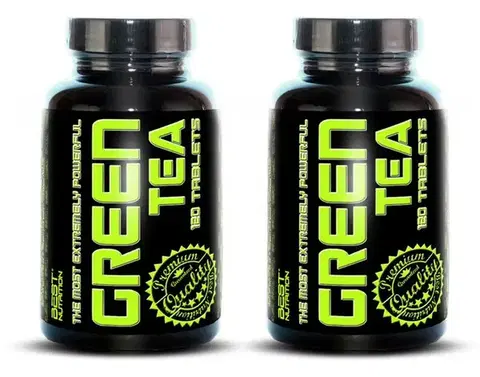 Zelený čaj 1+1 Zadarmo: Green Tea od Best Nutrition 120 tbl. + 120 tbl.