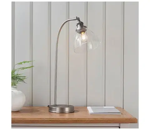 Lampy Endon 91740 - Stolná lampa HANSEN 1xE14/40W/230V matný chróm 91740