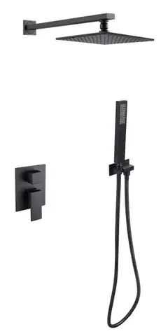 Kúpeľňové batérie BESCO BESCO - Podomietkový sprchový set MODERN/VARIUM I - Čierna matná BABPMVICZ