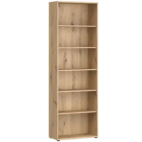 Vitríny a regály do obývačky Regál Trevone T2kr811-D78 dub artisan