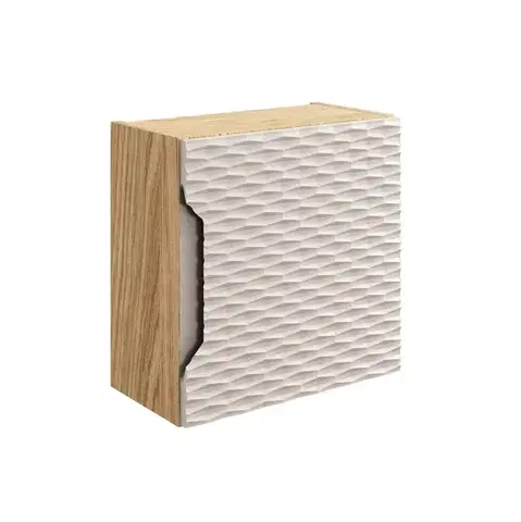 Skrinky do kúpeľne ArtCom Závesná skrinka do kúpeľne OCEAN Beige 83-35-1DQ | kocka