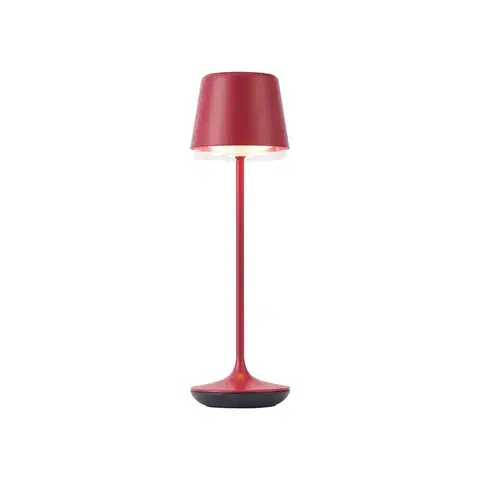 Lampy Stolná lampa červená vrátane LED IP65 Nabíjateľná s nabíjacou stanicou - Treble