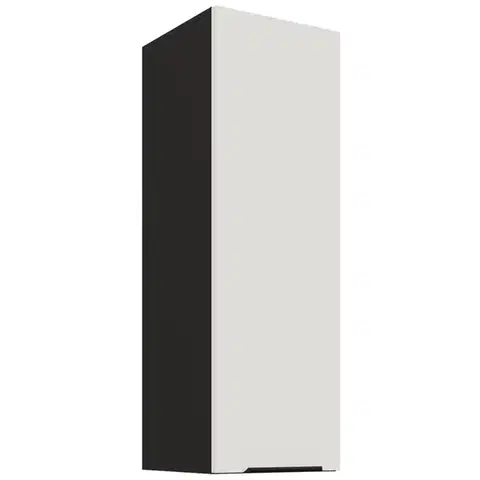 Kuchynské skrinky visiace Kuchynská skrinka Aria-WH/BL anti fingerprint 30G-90 1F