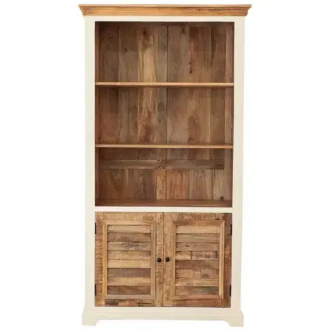 Obývačka Knižnica Agni 100x190x45 indický masív mango