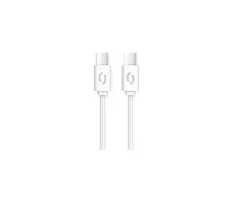 Predlžovacie káble Aligator DATKP47 - USB kábel USB-C / USB-C 100 W Power Delivery 1,5 m biela DATKP47