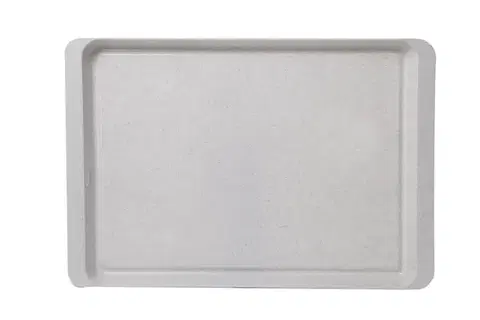 Podnosy a tácky ALFA PLASTIK - Podnos 50x34cm granit biely