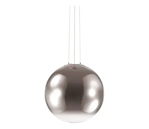 Svietidlá Ideal Lux - Luster na lanku MAPA 1xE27/42W/230V pr. 50 cm šedá/dymová 161327