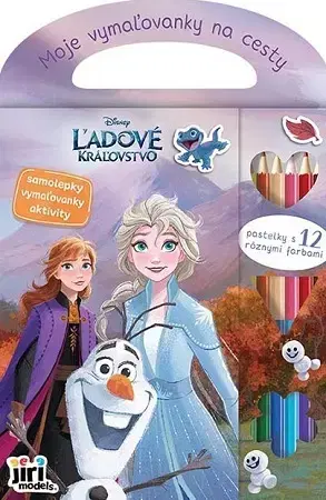 Nalepovačky, vystrihovačky, skladačky Moje vymaľovanky na cesty - Ľadové kráľovstvo