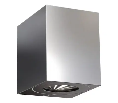 Svietidlá Nordlux - LED vonkajšie nástenné svietidlo CANTO 2xLED/5W/230V IP44 nerezové 49711034
