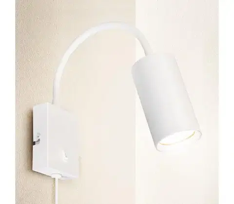 Svietidlá BRILAGI - Flexibilná nástenná lampa SELE 1xGU10/30W/230V biela WO-W7-OEM