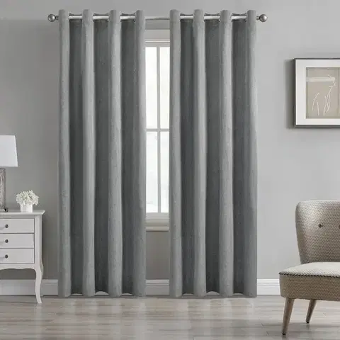 Závesy do spálne Záves na priechodkách BLT 312/3/4 BLACKOUT 140x250 tmavosivý
