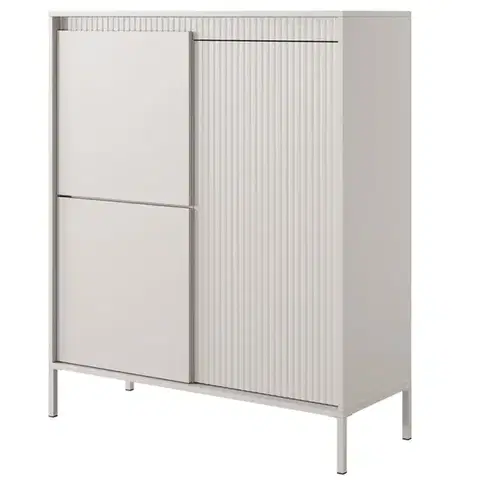 Komody do spálne Komoda Senso A vysoká 3D beige