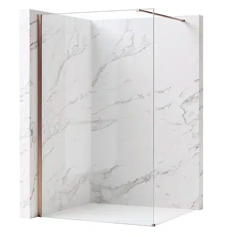 Sprchové dvere REA/S - Sprchová zástena Flexi Transparent / Brush Copper 140 KPL-K99377