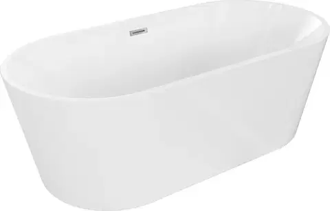 Vane MEXEN - Luna vaňa voľne stojaca 150x75, biela, bez krytu prepadu a zátky 52031507500-SS