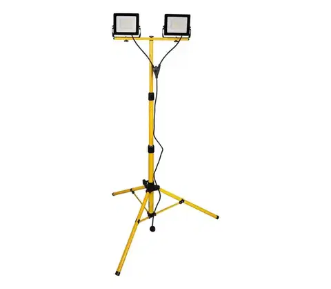 LED osvetlenie  LED reflektor so stojanom 2xLED/30W/230V 6500K IP65 žltý 336088