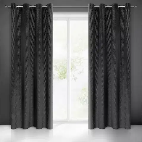 Závesy do spálne Záves LUSSI 140X250 na priechodkách 384507