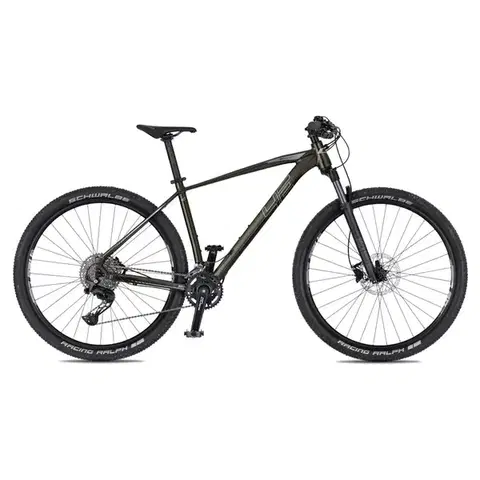 Bicykle 4EVER Firetrack 2025 pearl black / hologram - L (19", 175-185 cm)
