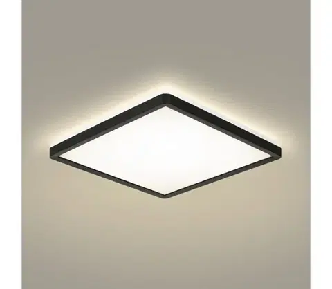 Svietidlá BRILAGI - LED Kúpeľňové svietidlo ULTRA SLIM LED/24W/230V 42x42 cm čierna IP54 BRI235