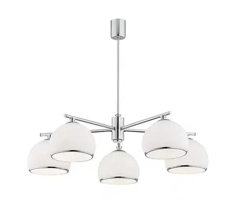 Svietidlá Argon 2087 - Luster na tyči MARBELLA 5xE27/15W/230V chróm 2087