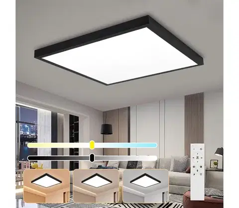 Svietidlá BRILAGI-LED Stmievateľné kúpeľňové svietidlo FRAME SMART LED/50W/230V IP44 čierne + DO BRI027
