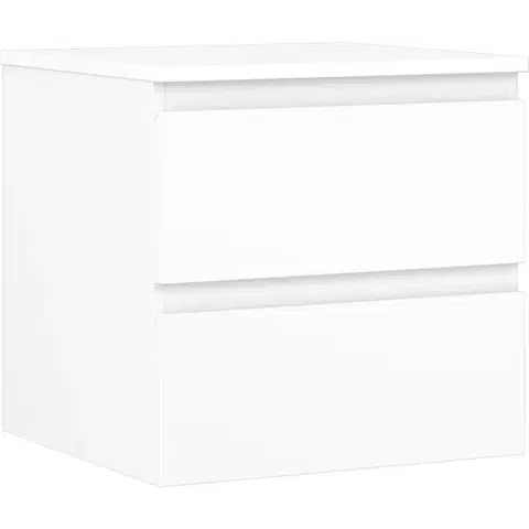 Kúpeľňový nábytok MEXEN/S - Orio kúpeľňová skrinka pod umývadlo 50 cm s doskou, 2 zásuvky, biela mat 91A10-05047-2-BFFC01
