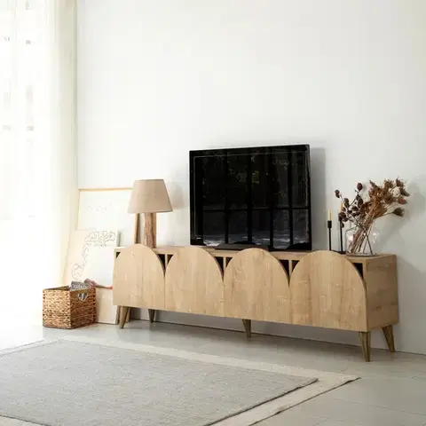 TV stolíky TV stolík Mesta - Sapphire Oak v2