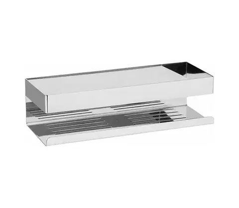 Svietidlá WENKO 25413100-Polica TURBO-LOC GENOVA SHINE 30x10,5 cm strieborná 25413100