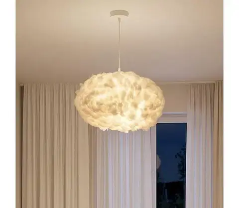Svietidlá BRILAGI - Luster SOLEAIR na lanku 2xE27/40W/230V, pr. 60 cm, biely 390FLH2981