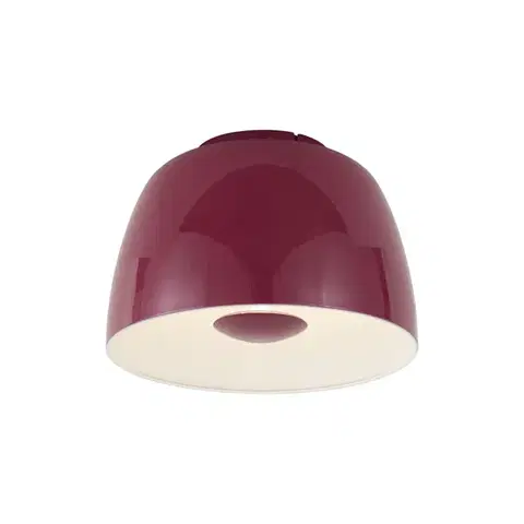 Stropné osvetlenie Retro stropné svietidlo červené s bielym interiérom vrátane LED 3-stupňovo stmievateľné - Vera