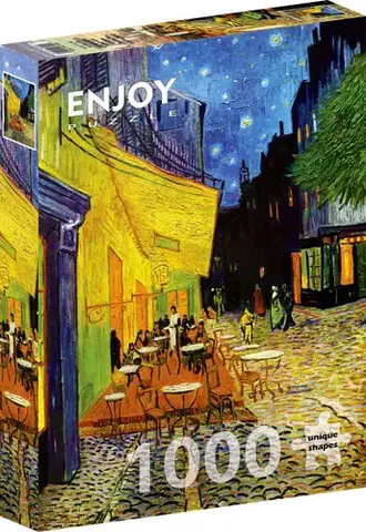 1000 dielikov Enjoy Puzzle Vincent Van Gogh: Cafe Terrace at Night 1000 Enjoy