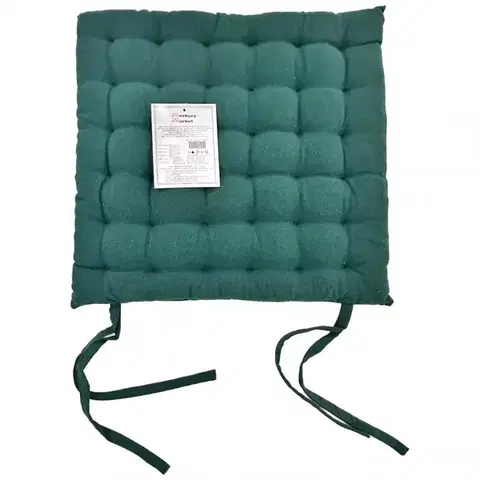 Bytový textil Poduška na stoličku SSE-JBT-1008 40x40 cm fľaškovozelná