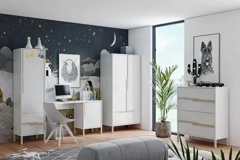 Detská izba ArtSegam Detská izba SPRING | biela/svetlé úchytky