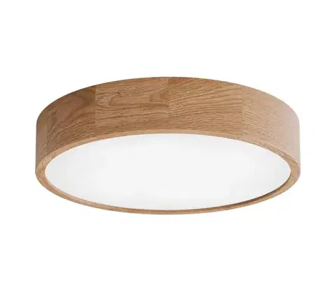 Svietidlá  Kúpeľňové stropné svietidlo s čidlom CLEO 4xE27/24W/230V priemer 47,5 cm IP54 dub 5907623692658