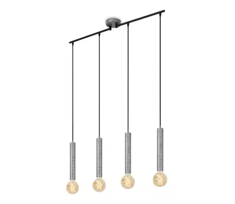 Svietidlá Briloner - Luster na lanku LONGA 4xE27/60W/230V strieborná 4031-044