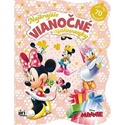 Pre deti a mládež - ostatné Najkrajšie vianočné maľovanky so samolepkami Minnie