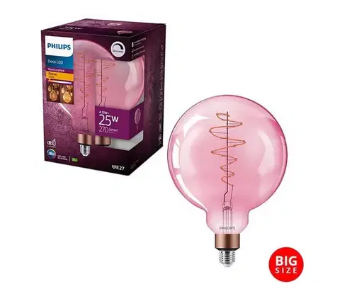 LED osvetlenie LED Stmievateľná žiarovka Philips DECO G200 E27/4,5W/230V 1800K 8719514269576