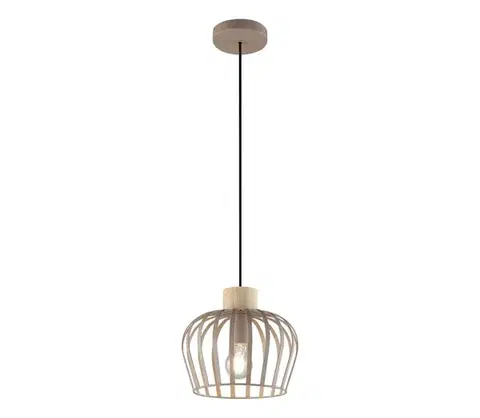 Svietidlá Brilliant - Závesné svietidlo NORDIC CAGE na lankách 1xE27/20W/230V pr. 25 cm béžové 51551/22