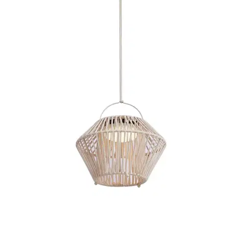 Lampy Boho stolná lampa béžová vrátane LED 3-stupňové stmievanie IP54 solárne nabíjanie - Duco