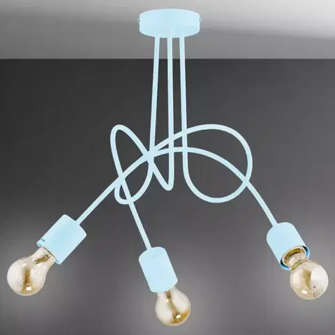 Lampy do obývačky Lampa Tango Blue 3 Pł 28483 LW3