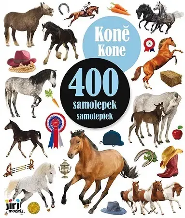 Nalepovačky, vystrihovačky, skladačky 400 samolepiek Kone
