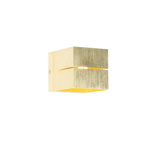 Nástenné osvetlenie Moderná nástenná lampa zlatá 9,7 cm - Transfer Groove