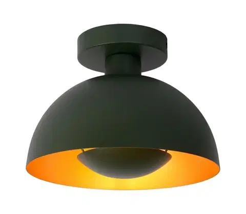 Svietidlá Lucide 45196/01/33 - Stropné svietidlo SIEMON 1xE27/40W/230V zelená 45196/01/33
