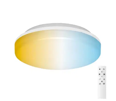 Svietidlá  B.V.  - LED kúpeľňové stropné svietidlo 24 W, 230 V, 3000–6500 K, IP54 + diaľkové ovládanie B10310M3K