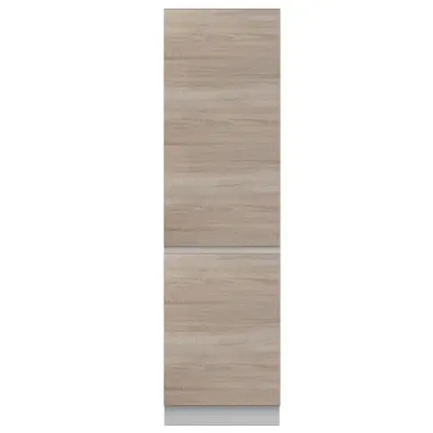 Kuchynské dolné skrinky KONDELA Line D60 potravinová skriňa dub sonoma / biela