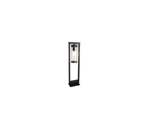 Záhradné lampy  Vonkajšia lampa 1xE27/60W/230V IP44 čierna/dymová hnedá OUTD. BOLL. LIGHT E27 XD CLEAR