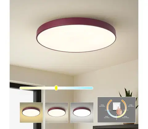 Svietidlá BRILAGI - LED Stropné svietidlo POOL LED/60W/230V 3000/4000/6000K 60 cm bordová BRI709